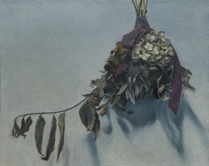 Remains with Ribbon - a Paint Artowrk by Kentaro Tada